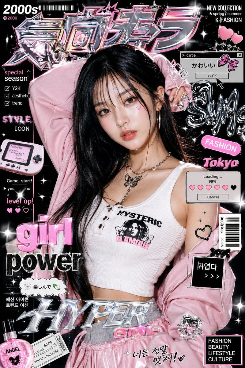 Ultra-stylized luxury fashion editorial poster featuring ... 变体图第2张 - 绘词工坊
