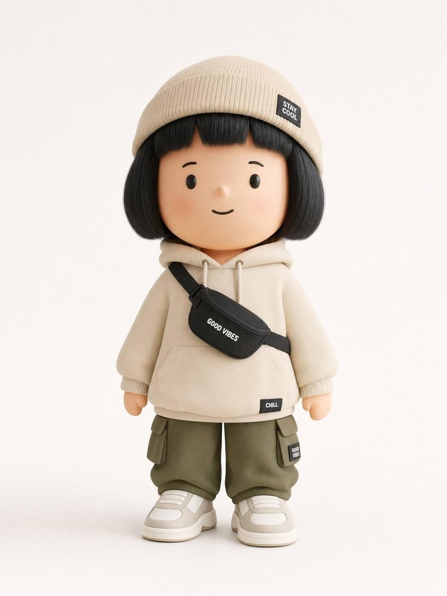 OOTD时尚设计师艺术玩具收藏小雕像街头服饰乙烯基人物