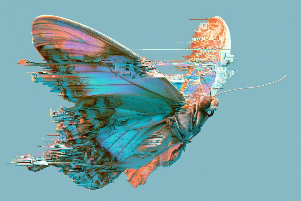 [SUBJECT] rendered in a Glitch Art Digital Dissolution st... 变体图第4张 - 绘词工坊