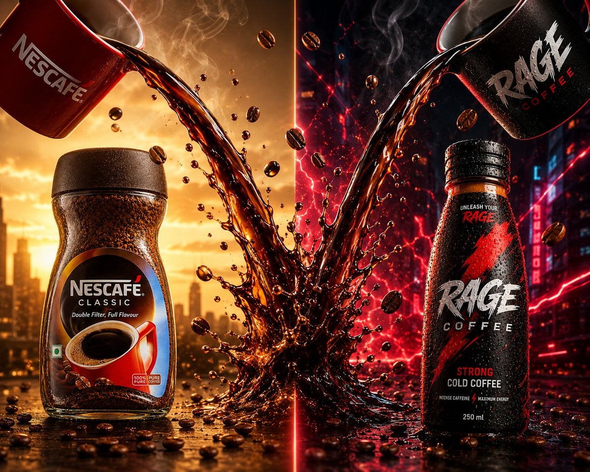 Ultra premium Nescafé coffee jar standing on a polished b... 变体图第3张 - 绘词工坊