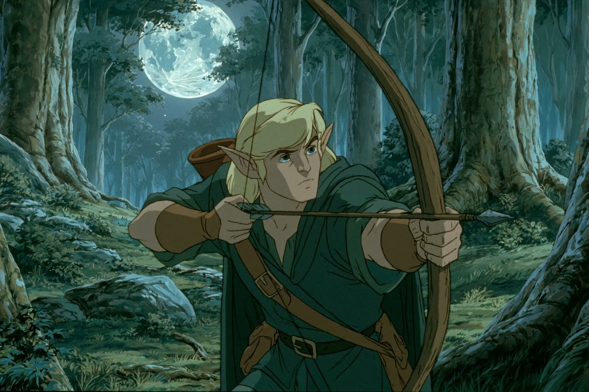 1980s American fantasy animation style, a [subject] holdi... 变体图第3张 - 绘词工坊