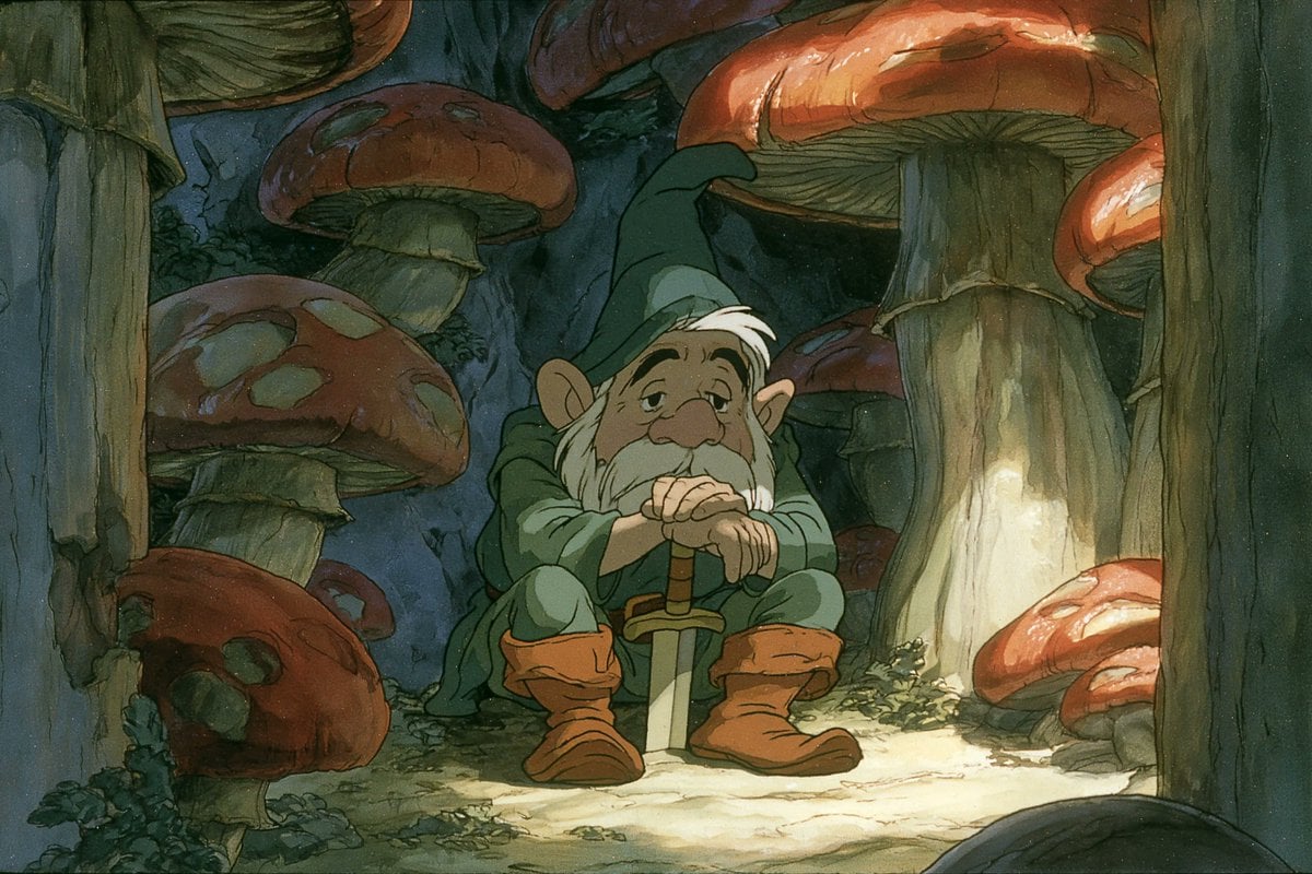 1980s American fantasy animation style, a [subject] holdi... 变体图第4张 - 绘词工坊