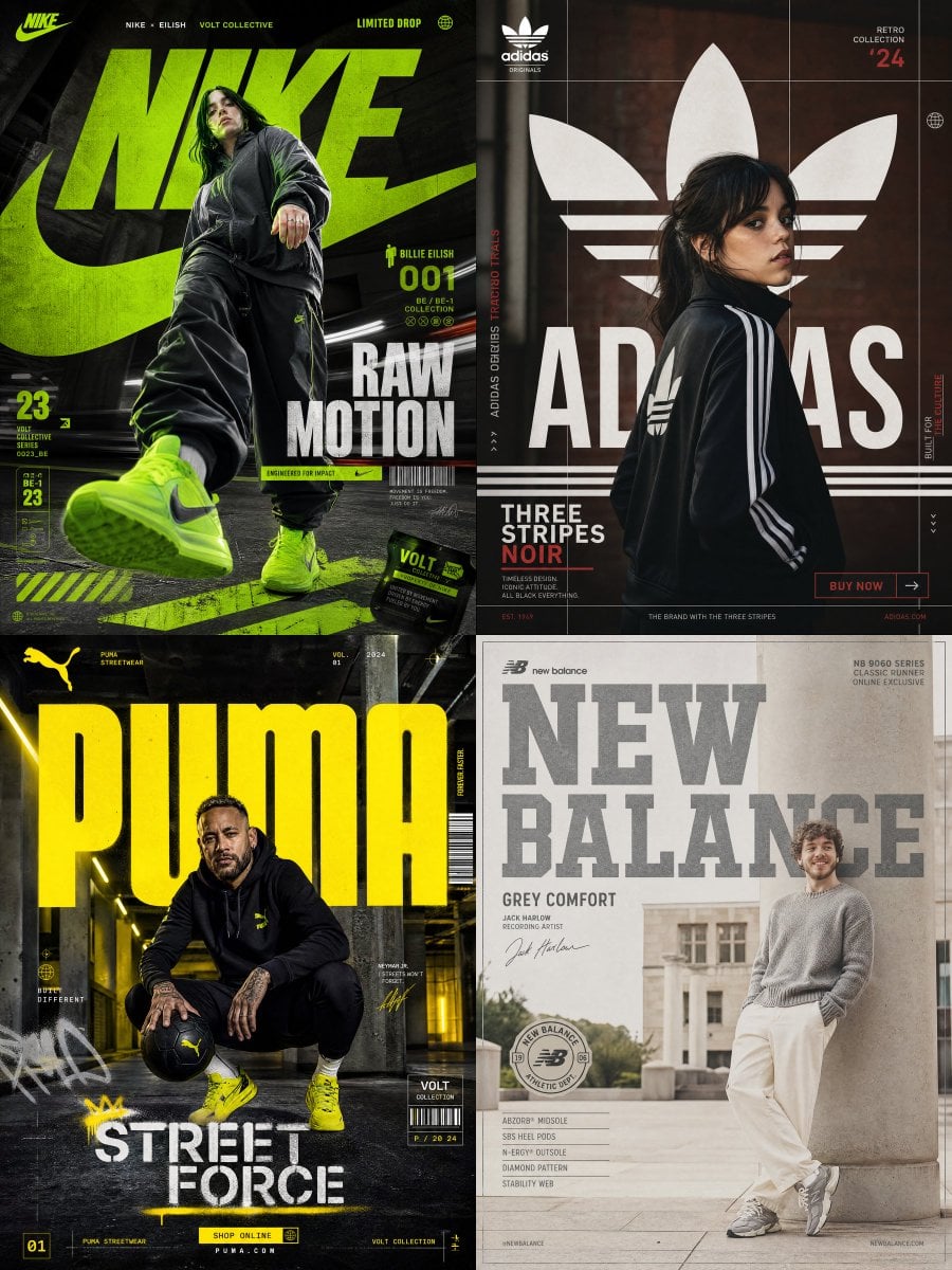 Nike与Billie Eilish等品牌街头服饰海报SEO优化指南
