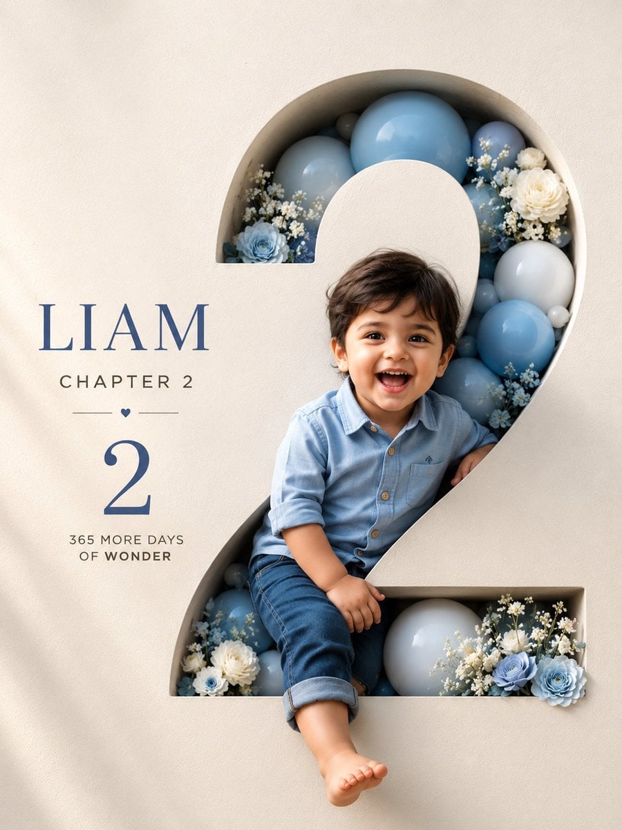 Professional luxury birthday poster, 3:4 portrait composi... 变体图第2张 - 绘词工坊