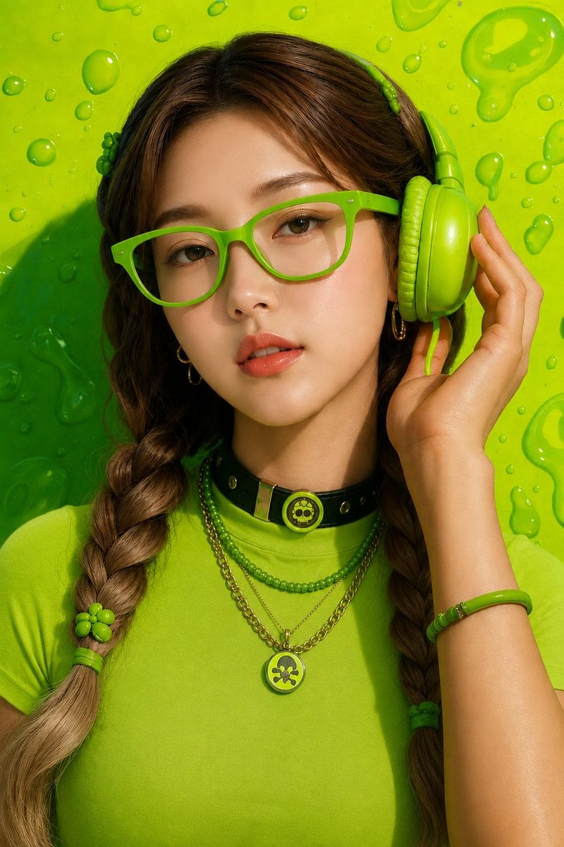 Ultra-realistic close-up fashion portrait of a young woma... 变体图第2张 - 绘词工坊