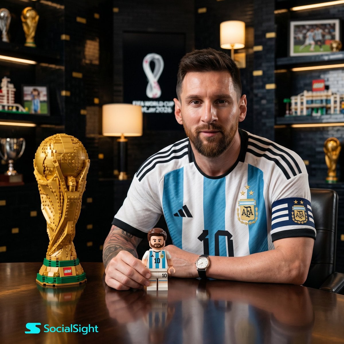 A cinematic portrait of Lionel Messi (using a reference p... 变体图第2张 - 绘词工坊