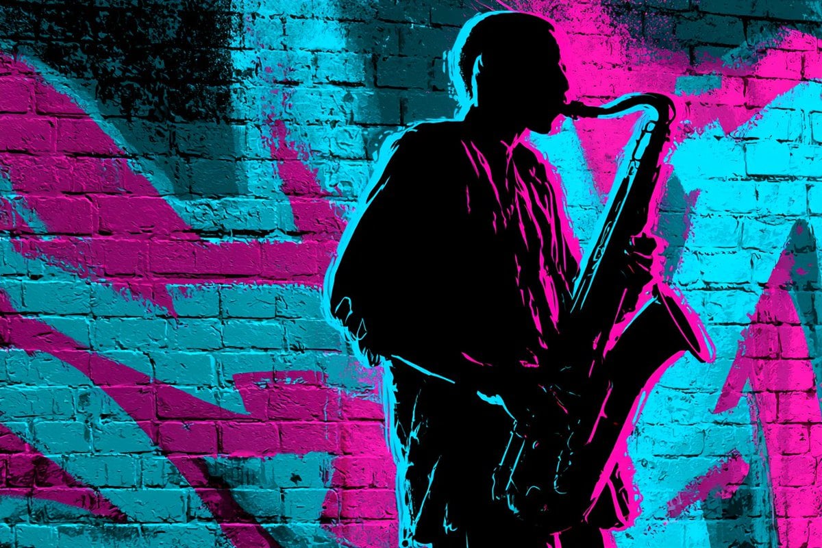 An urban graffiti glow silhouette of [Subject], with a bo... 变体图第3张 - 绘词工坊