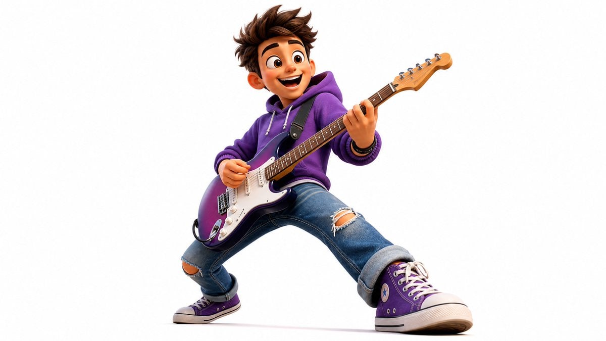 Vibrant 3D cartoon render of [Subject] in a dynamic pose,... 变体图第2张 - 绘词工坊