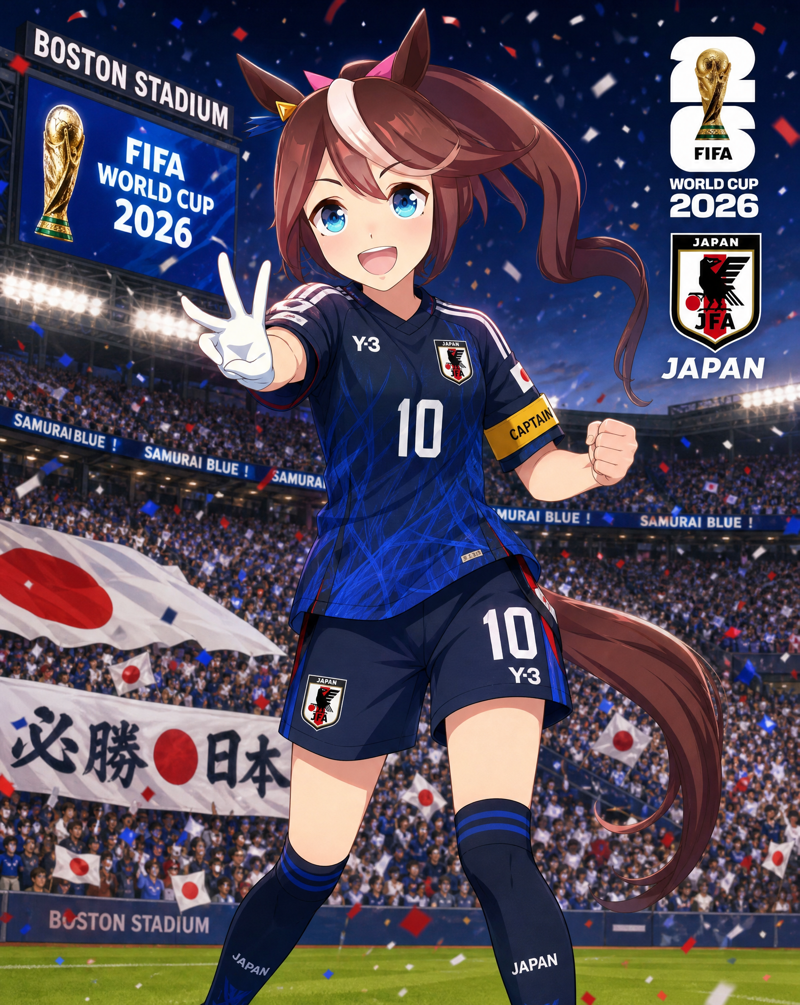 赛马娘东海帝王带领日本队赢得2026年世界杯冠军