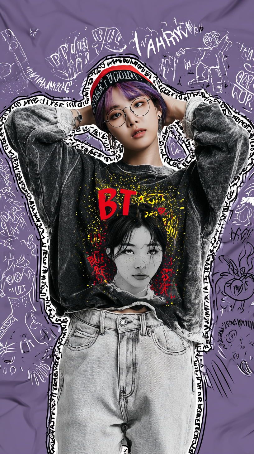 Adiciona o texto "POV: a tua encomenda BTS está a ser pre... 变体图第3张 - 绘词工坊