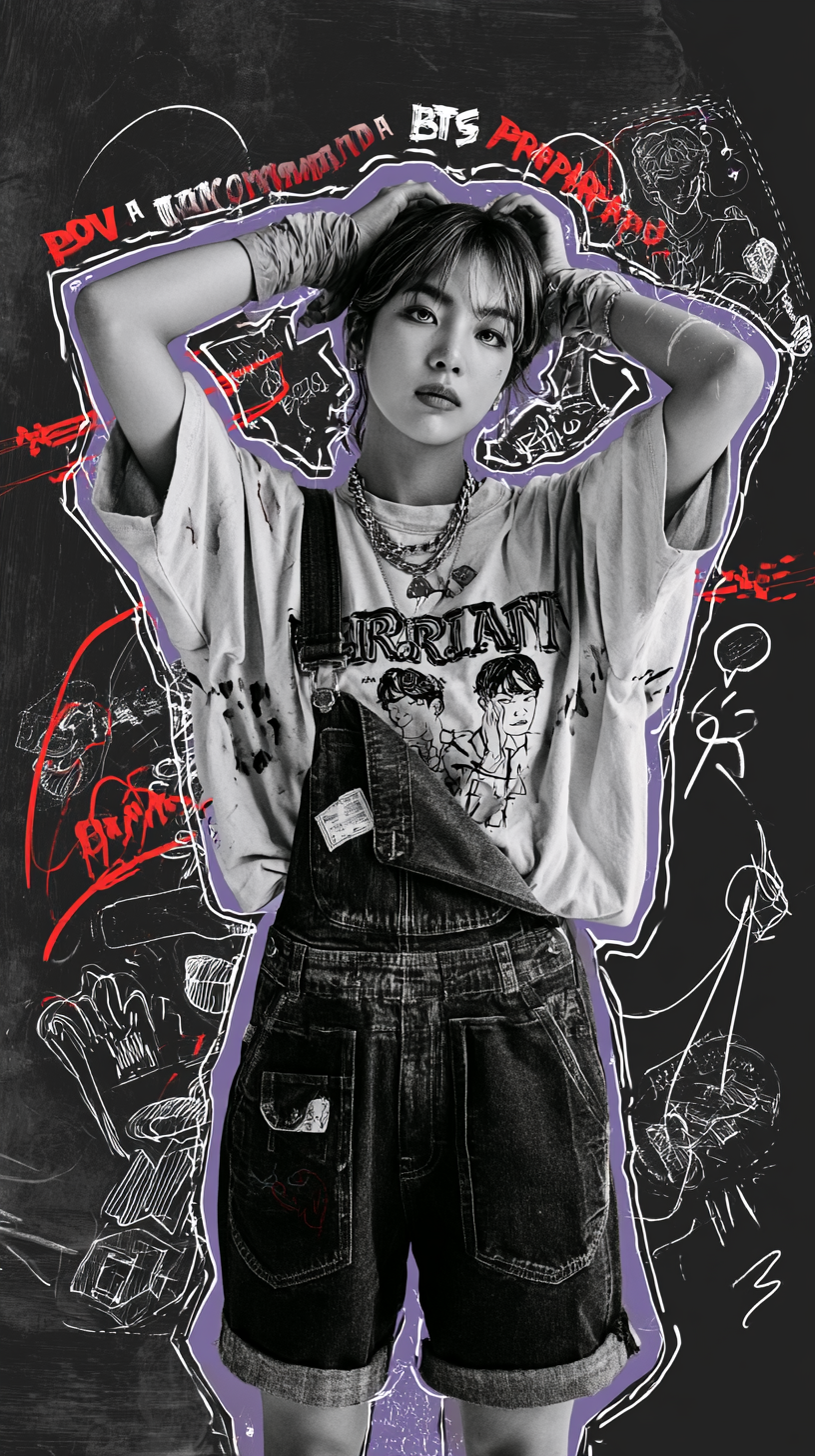 Adiciona o texto "POV: a tua encomenda BTS está a ser pre... 变体图第4张 - 绘词工坊